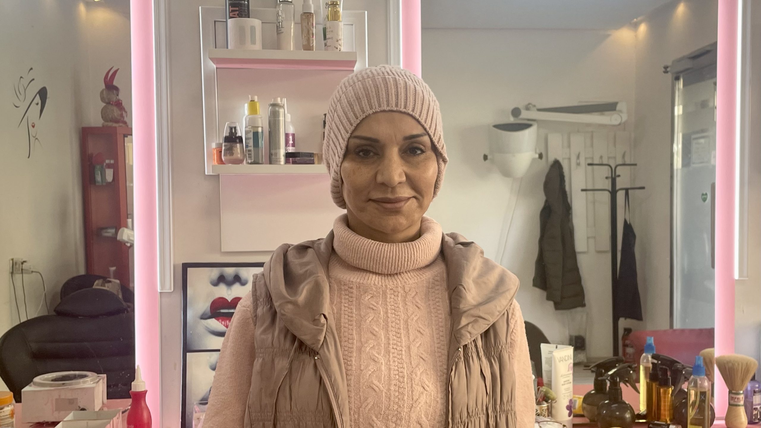 Hannaa Hassan in ihrem Friseursalon